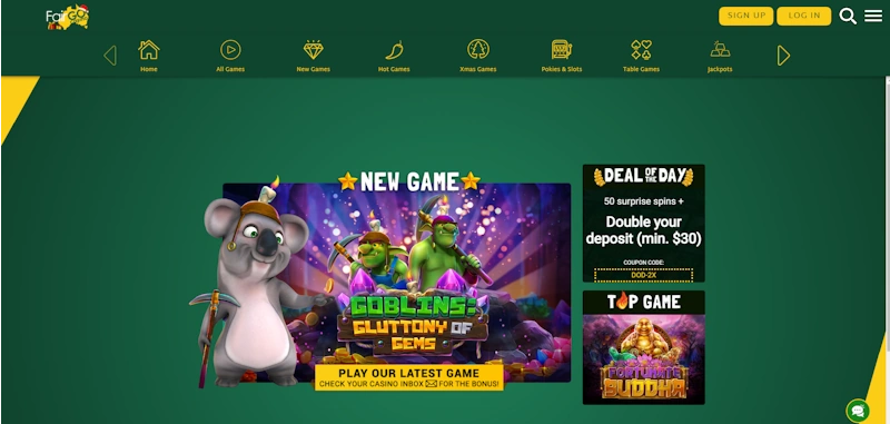 Fair Go Casino screenshot