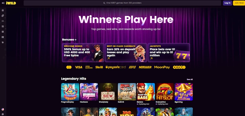 iWild Casino screenshot