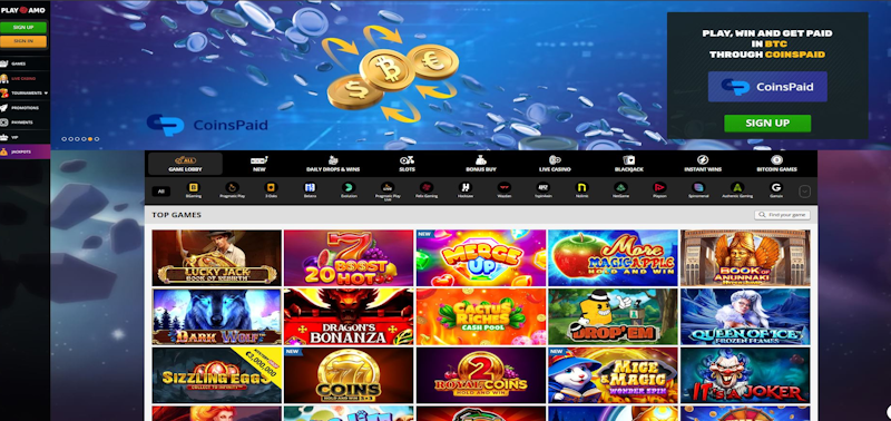 PlayAmo Casino screenshot