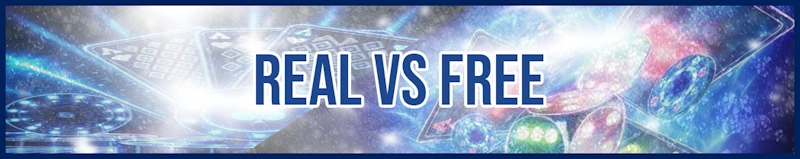 Real vs Free banner