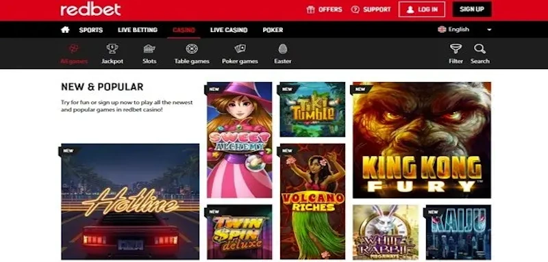 RedBet Casino screenshot
