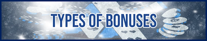 types of bonuses banner
