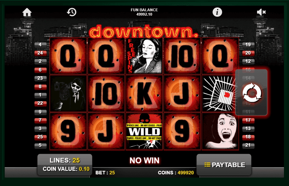 Play Downtown now at 21Prive Casino.