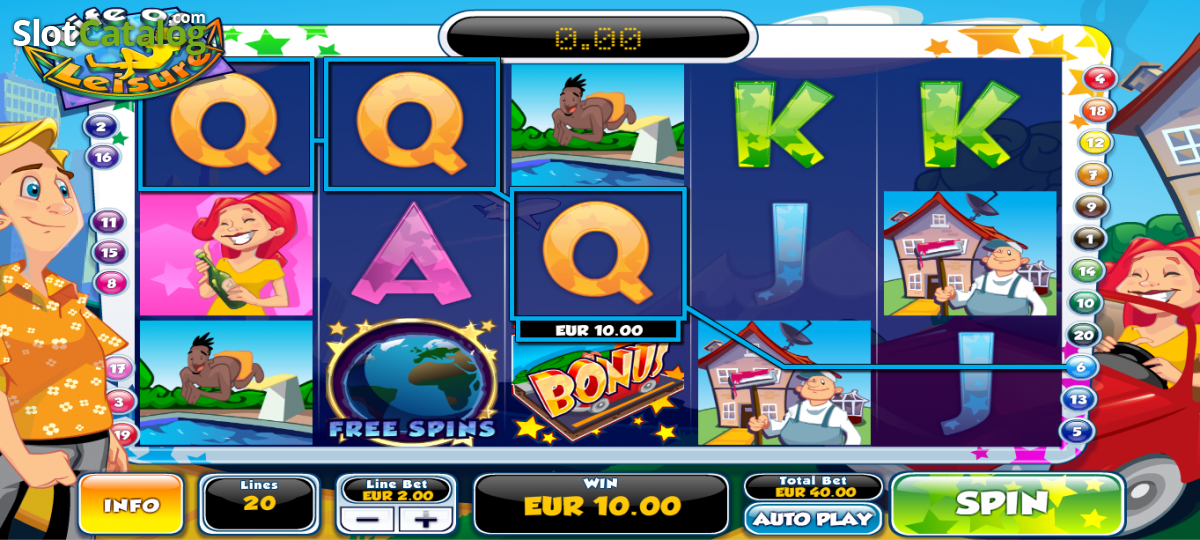 Play Life of Leisure now at Casino Euro