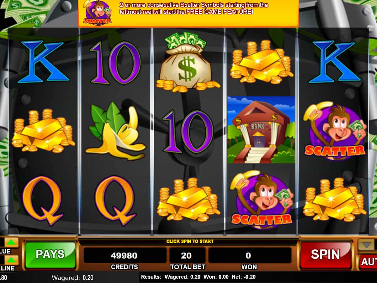 Play Monkey in the Bank now at InterCasino
