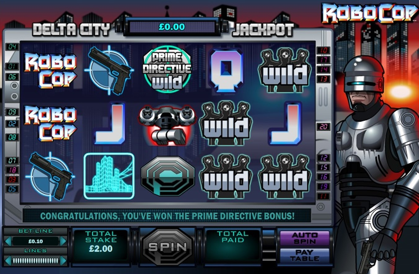 Play Robocop now at BGO Vegas Casino
