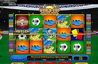 Play World Cup Soccer Spins now at Adameve