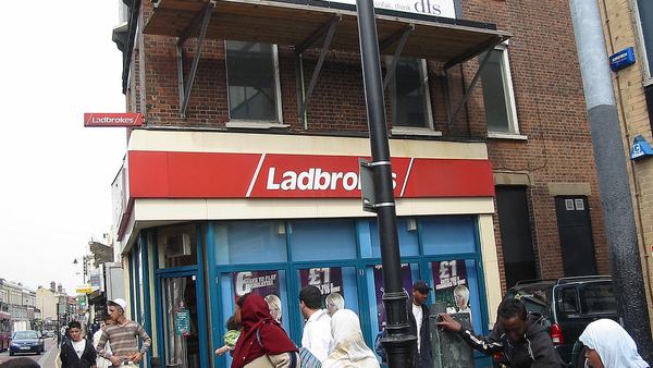 Betting shop front on a high street