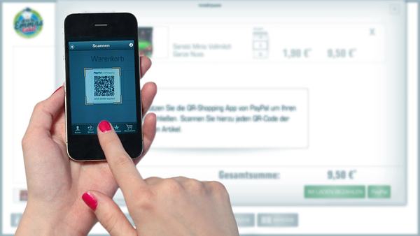 Smartphone showing a payment screen