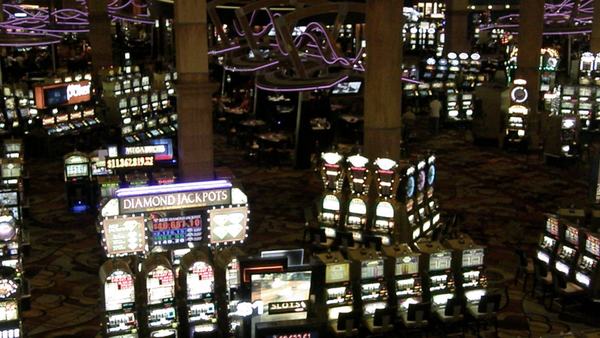 Casino floor full of slot machines